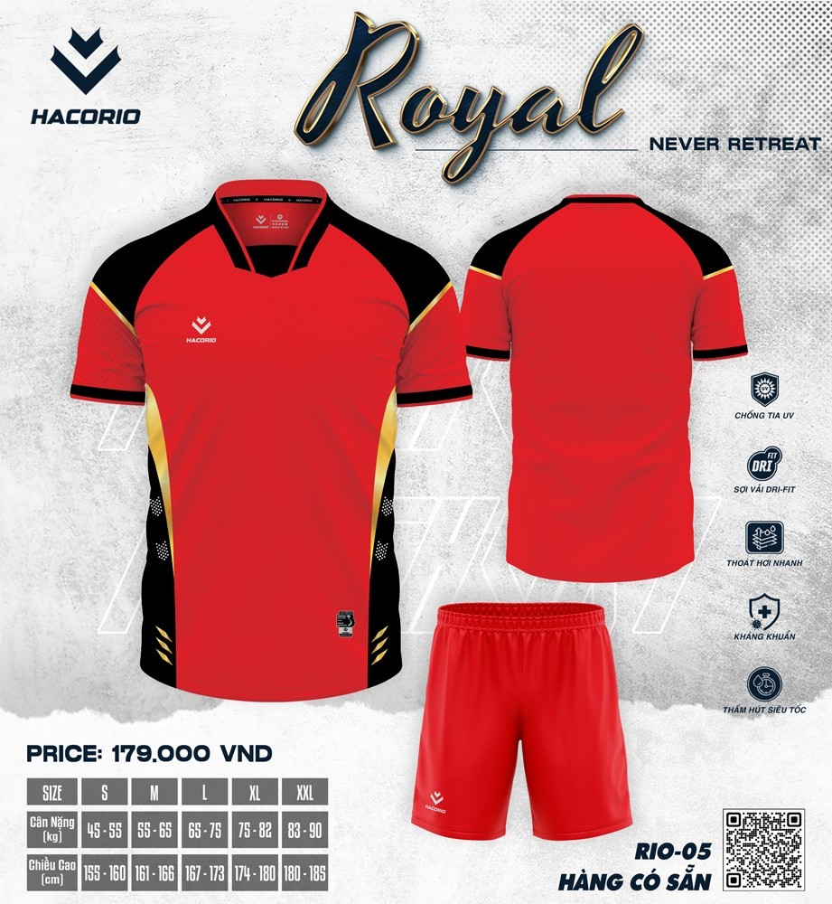 Áo bóng đá thiết kế màu đỏ